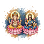 Brass Ganesha Lakshmi Idol & Statues