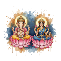 Brass Ganesha Lakshmi Idol & Statues