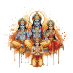 Brass Lord Shree Ram Darbar Idol