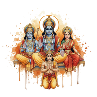 Brass Lord Shree Ram Darbar Idol
