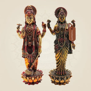 Decorative Vishnu Lakshmi Brass