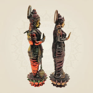 Brass Vishnu Lakshmi Figurine