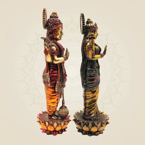 Home Altar Vishnu Lakshmi Brass