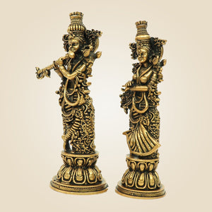 Bronze Radha Krishna Idol