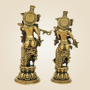 Bronze Radha Krishna Idol