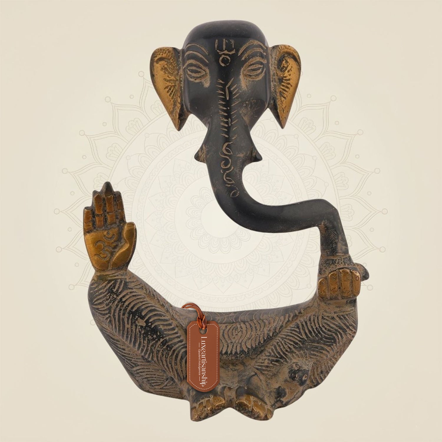 Antique Finish Lord Ganesha Brass Idol and Statue