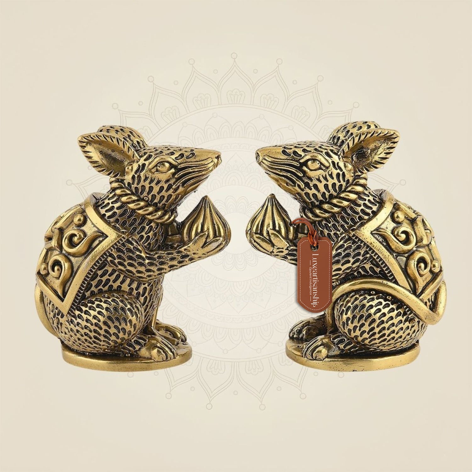4" Mushakraj Pair Idol