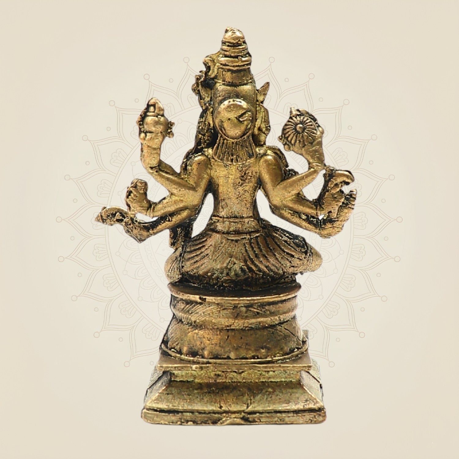 Bronze Varahi Statue – Eight-Armed Goddess Blessings Panchaloha Idol 3"