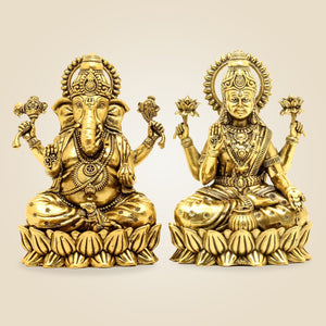 Brass Laxmi Ganesh