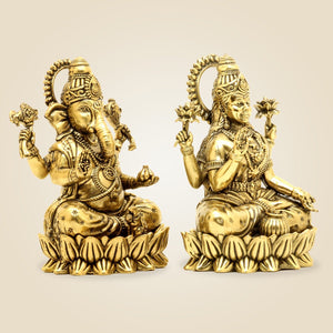 Brass Laxmi Ganesh