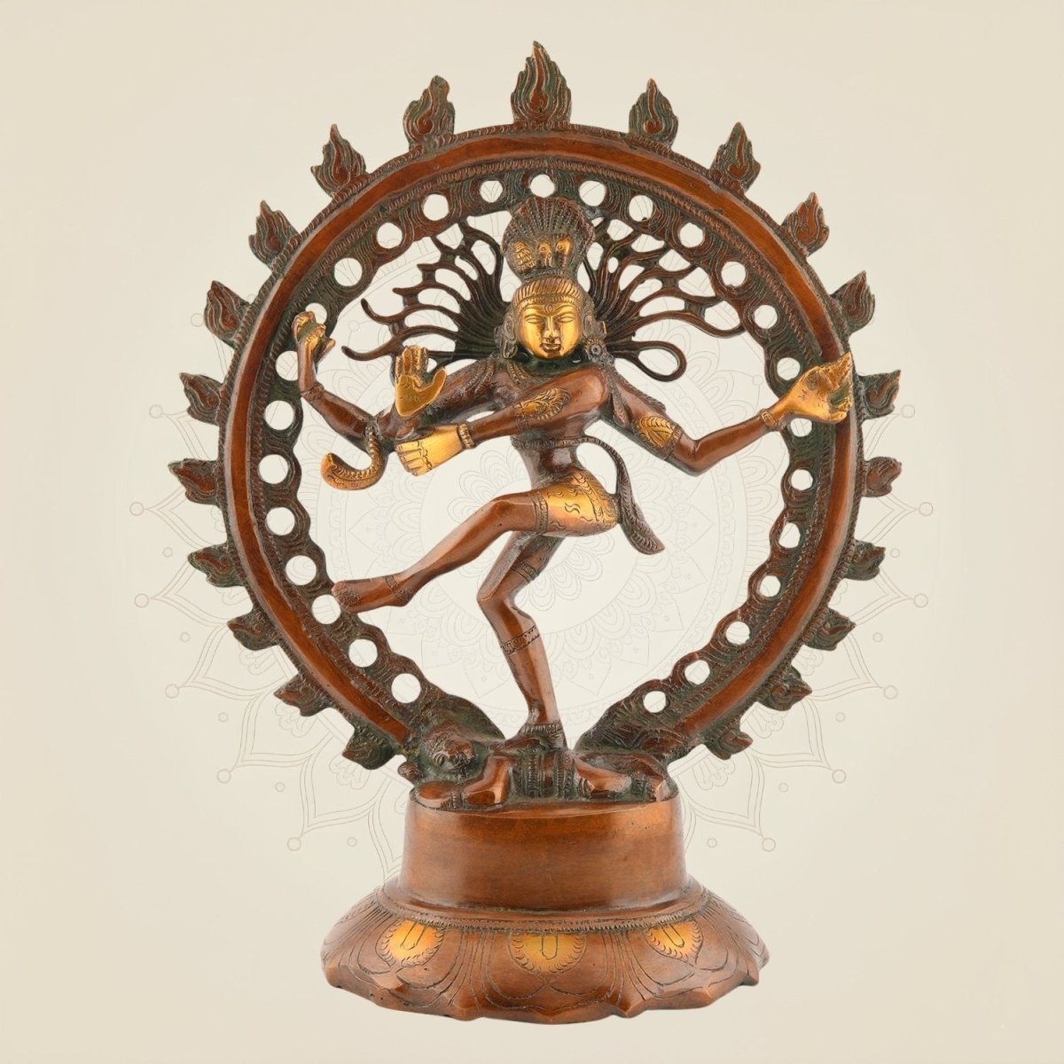 Pure Brass Nataraja Idol - Luxeartisanship
