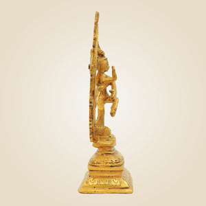8" Nataraja Shiva Idol - Handcrafted in Pure Brass Sacred Home Decor