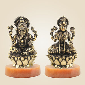 Lakshmi Ganesh Brass Idol