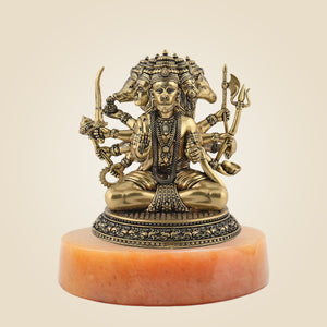 Panchmukhi Hanuman Idol with Stone Base