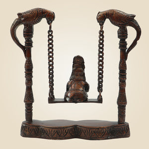 Brass Laddu Gopal Idol on Jhula