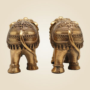 Brass Elephant Decor