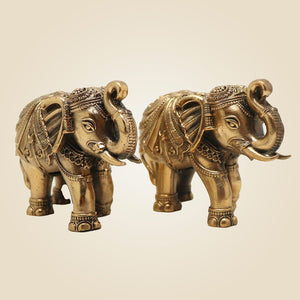 Brass Elephant Decor