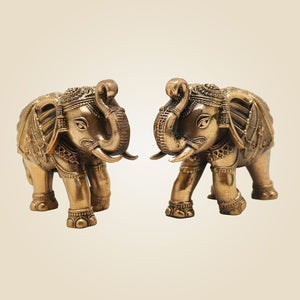 Brass Elephant Decor