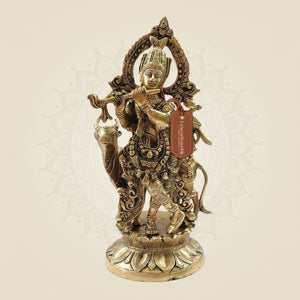 Lord Krishna Brass Idol