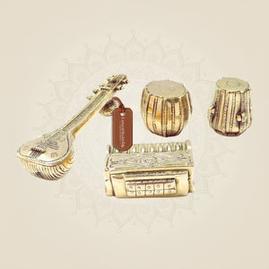 Brass Musical Instrument Set
