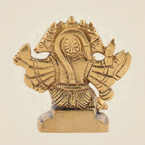 Brass Panchmukhi Hanuman Statue - Luxeartisanship
