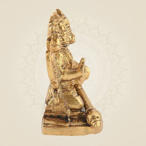 Brass Panchmukhi Hanuman Murti - Luxeartisanship