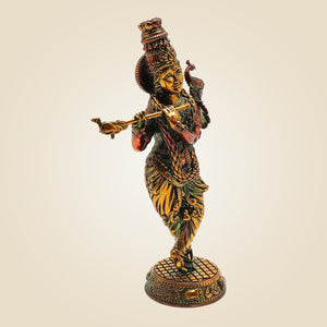Brass Krishna Idol