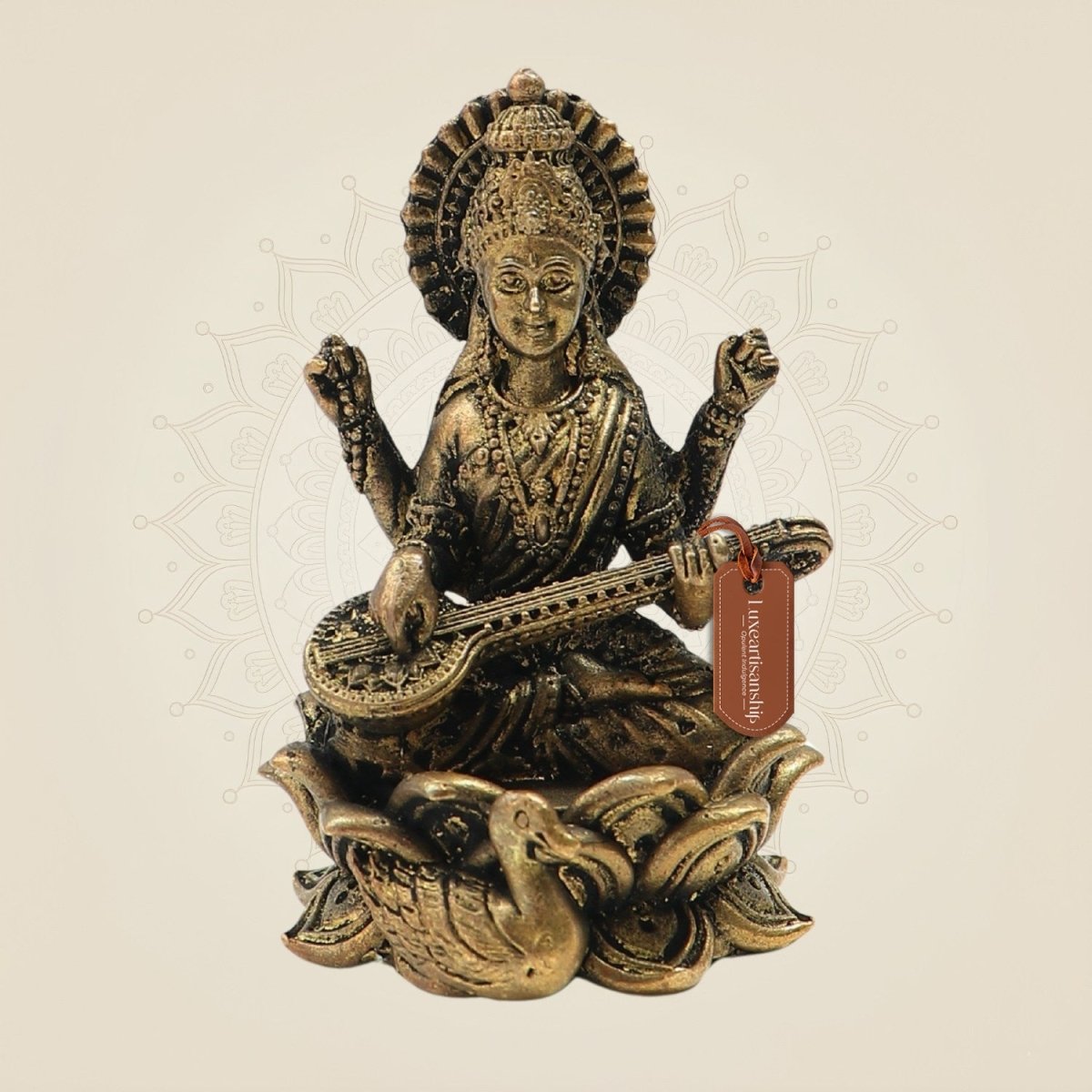 Panchaloha Bronze Saraswati Idol
