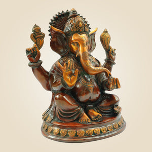 Brass Ganesha Idol