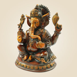 Brass Ganesh Idol