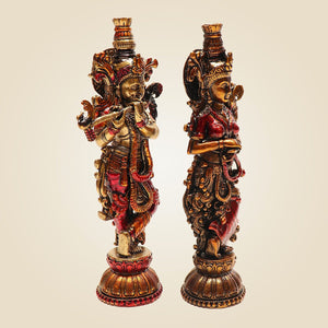 Radha Krishna Colored Murti