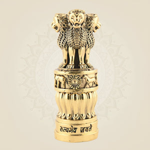 Pure Brass Ashoka Stambh