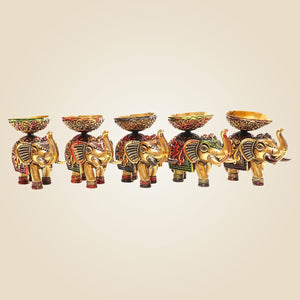 Brass Elephant Decorative Diya