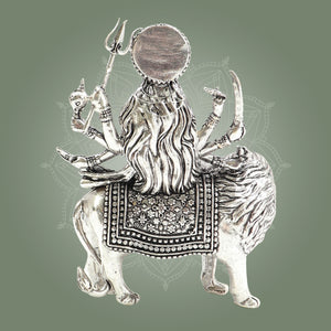 Brass Sherawali Durga Idol