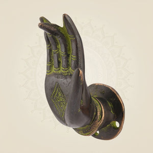 Brass Buddha Blessing Hand Door Handle
