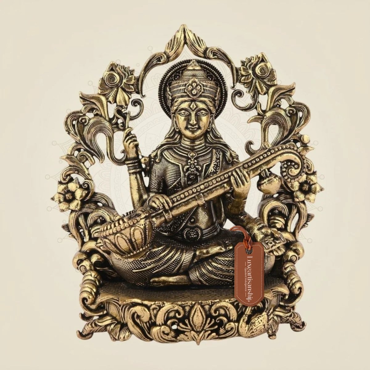 Saraswati Maa Brass Idol