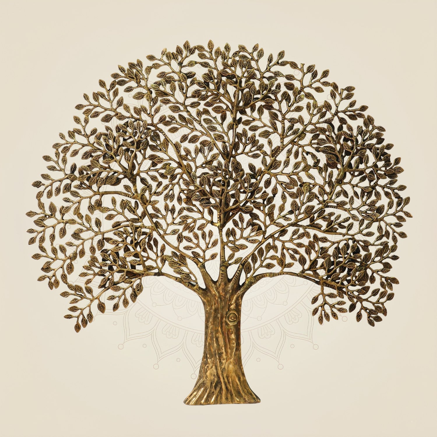 Big Brass Kalpavriksha Tree Wall Hanging