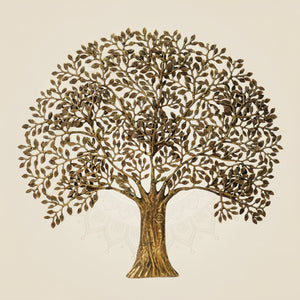 Big Brass Kalpavriksha Tree Wall Hanging
