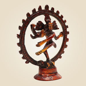 Nataraja Idol in Pure Brass Handcrafted Small Size