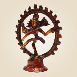 Nataraja Idol in Pure Brass Handcrafted Small Size