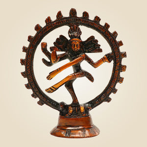 Nataraja Idol in Pure Brass Handcrafted Small