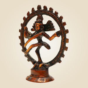 Nataraja Idol in Pure Brass Handcrafted Small