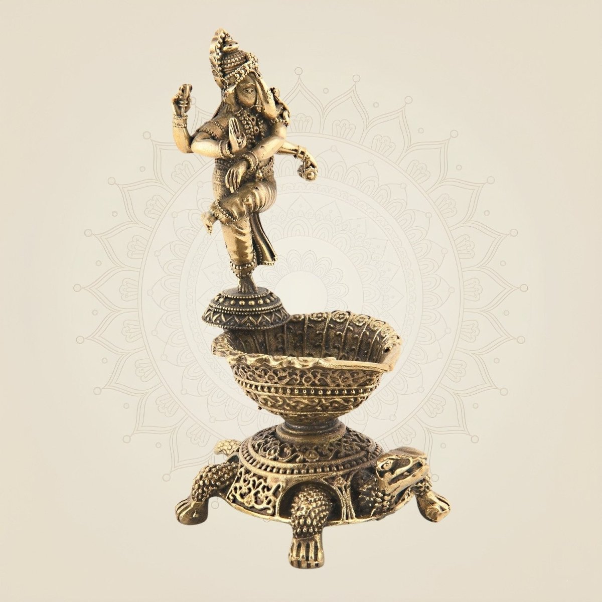 Spiritual Oil Lamp for Puja & Decor
