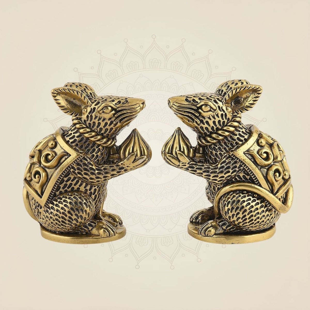 4" Mushakraj Pair Idol