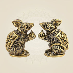 4" Mushakraj Pair Idol