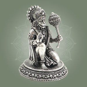 Silver Hanuman Idol - Luxeartisanship
