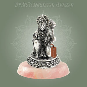 Hanuman Brass Idol with stone