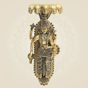 4" Sleeping Vishnu Idol on Sheshnag