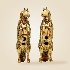 Brass Horses Statue
