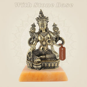 Divine Statue on gemstone base